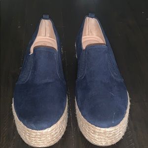 Platform shoes, Navy blue